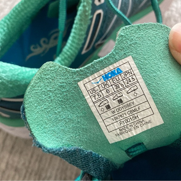 Hoka Athletic Shoes in Teal and White - Picture 8 of 9